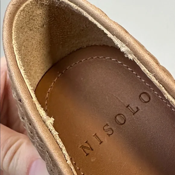 Nisolo Mara Woven Leather Brown Almond Flats Size 7.5 Quiet Luxury Capsule - Picture 11 of 15